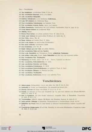 Verschiedenes (Nr. 461-482)