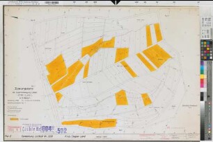 Littfeld (Kreuztal), Zusammenlegung Littfeld, Bl.1 Zuteilungskarte Littfeld Flur 2