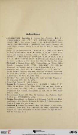 Goldmünzen (Nr. 1-555)