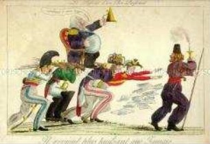 Karikatur auf den Bourbonen Ludwig XVIII.