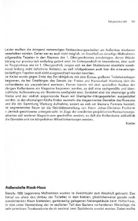 Außenstelle Rieck-Haus