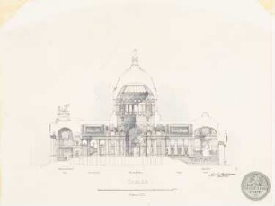 Parlament: Längsschnitt, 1:200