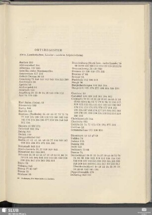 Ortsregister