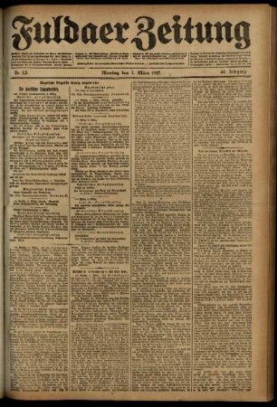 Ausgabe vom Montag, den 05. März 1917.