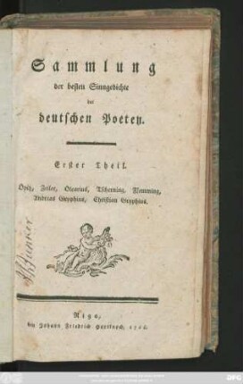 Theil 1: Opitz, Zeiler, Olearius, Tscherning, Andreas Gryphius, Christian Gryphius