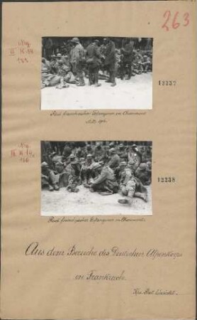 Rast französischer Gefangener in Chaumont