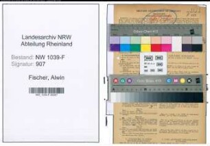 Entnazifizierung Alwin Fischer , geb. 22.10.1883 (Bankbeamter)