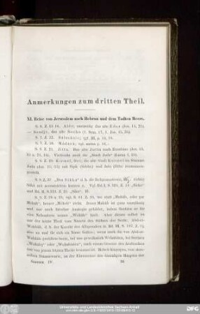 Anmerkungen zum dritten Theil.
