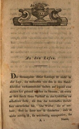 Catalogus Manuscriptorum Chemico-Alchemico-Magico-Cabalistico-Medico-Physico-Curiosorum