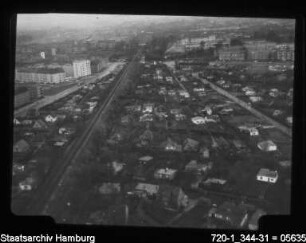 Luftbild Tiefstack und Bergedorfer Heerweg