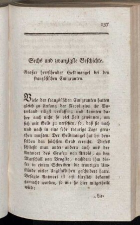 Sechs und zwanzigste Geschichte - Dreißigste Geschichte