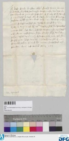 Jorg Geuder sen. stellt der Stadt Nürnberg Quittung aus über 100 fl. ihm von Kaiser Karl V. verschriebene Stadtsteuer.
