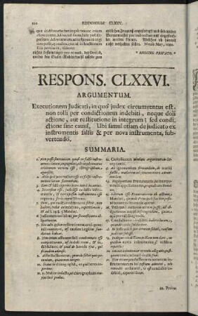 100-122, Responsum CLXXVI. Executio per condict. sine causa retract. - Responsum CLXXX. Rectum feudum haereditarium: praeoccup. possessio