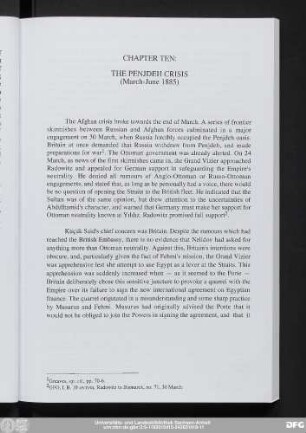 Chapter Ten: The Penjdeh Crisis (March-June 1885)