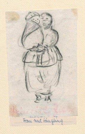 Frau mit Säugling