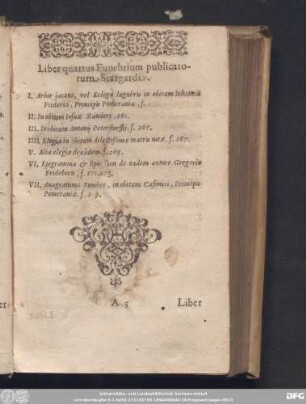 Liber quartus Funebrium publicatorum Stargardia.