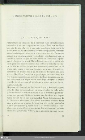 I. Indicaciones Para El Estudio
