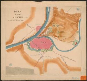 Plan de la ville de Namur