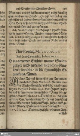 Am Sontag Misericordias