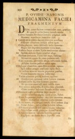 Medicamina Faciei Fragmentum