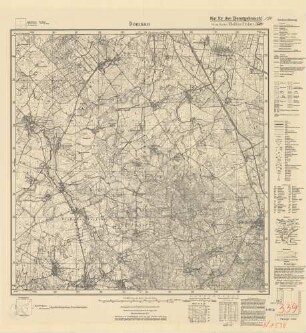 1590 (alte Nr.: 339) Domnau, Meßtischblatt (4cm - Karte)