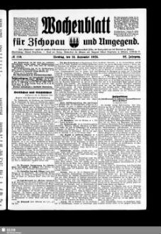 Wochenblatt für Zschopau und Umgegend : Zschopauer Tageblatt u. Anzeiger