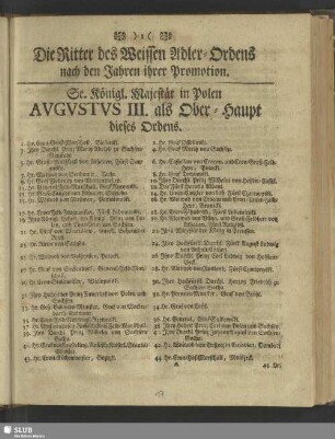 [Königl. Poln. und Churfürstl. Sächsische Hofstatt]