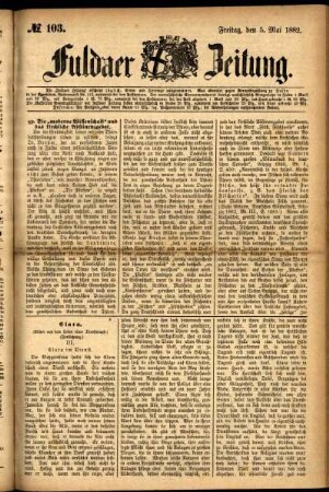 Ausgabe vom Freitag, den 05. Mai 1882.
