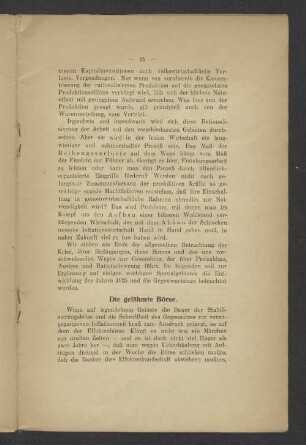 Die gelähmte Börse