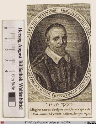 Bildnis Jacobus (Jacques de la Croix) Crucius