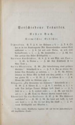 Verschiedene Lesarten