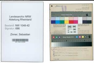 Entnazifizierung Sebastian Zinner , geb. 18.09.1885 (Beamter)
