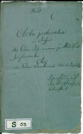 Schormann Nr. 3 zu Wülfer gegen Dreckmeier Nr. 5 zu Wülfer