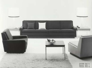 Walter Knoll Sofa "515-4" sowie Sessel "515-1" und "515-2" von Ernst M. Dettinger