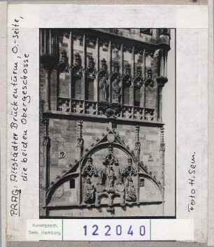 Prag: Karlsbrücke, Altstädter Brückenturm, Ostseite, Obergeschosse