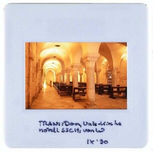 Trani, Kathedrale San Nicola Pellegrino : Unterkirche, nördliches Seitenschiff