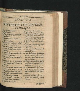 Caput XXVII. De Sententiae Conceptione.