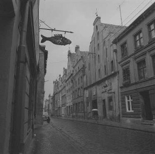 Stralsund. Blick entlang der Frankenstraße