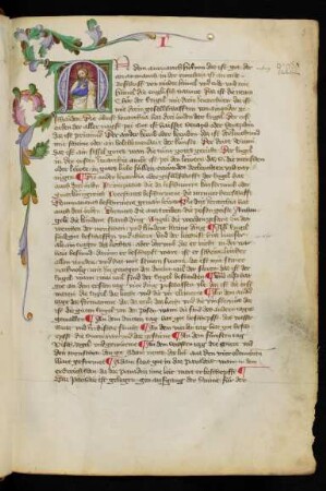 Initiale A: Gott mit Reichsapfel