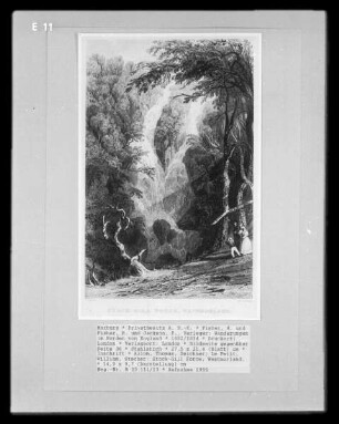 Wanderungen im Norden von England, Band 1 — Bildseite gegenüber Seite 36 — Stock-Gill Force, Westmorland.