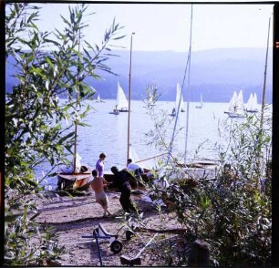 Schluchsee: Segelregatta, Einholen der Boote