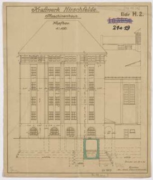 Maschinenhaus Kopfbau [Kühlwasserkanal]