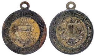 Kiel: Anhängemedaille auf das IX. Niedersächsische Sängerbundfest