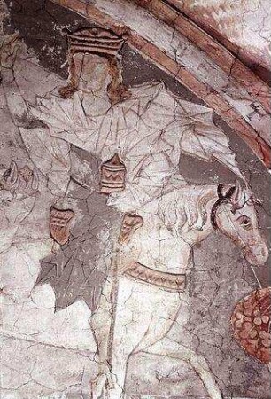 Zug der Heiligen drei Könige, weibliche Heiligenmedaillons