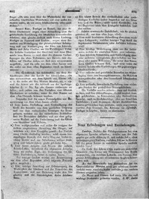 Neue Erfindungen und Entdeckungen.