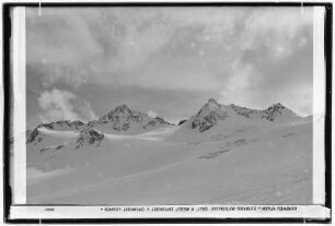 Stubaier Alpen. Stubaier Wildspitze. östlicher und westlicher Daunkogel vom Daunkoglferner