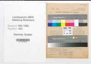 Entnazifizierung Gustav Kerinnis , geb. 04.12.1895 (Polizeimeister)