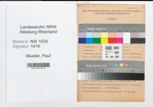 Entnazifizierung Paul Mueller , geb. 25.06.1909 (Oberingenieur)