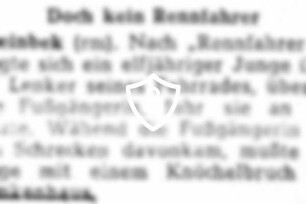 Doch kein Rennfahrer
