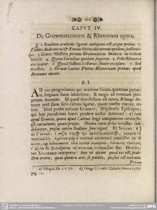 Caput IV. De Grammaticorum & Rhetorum opera